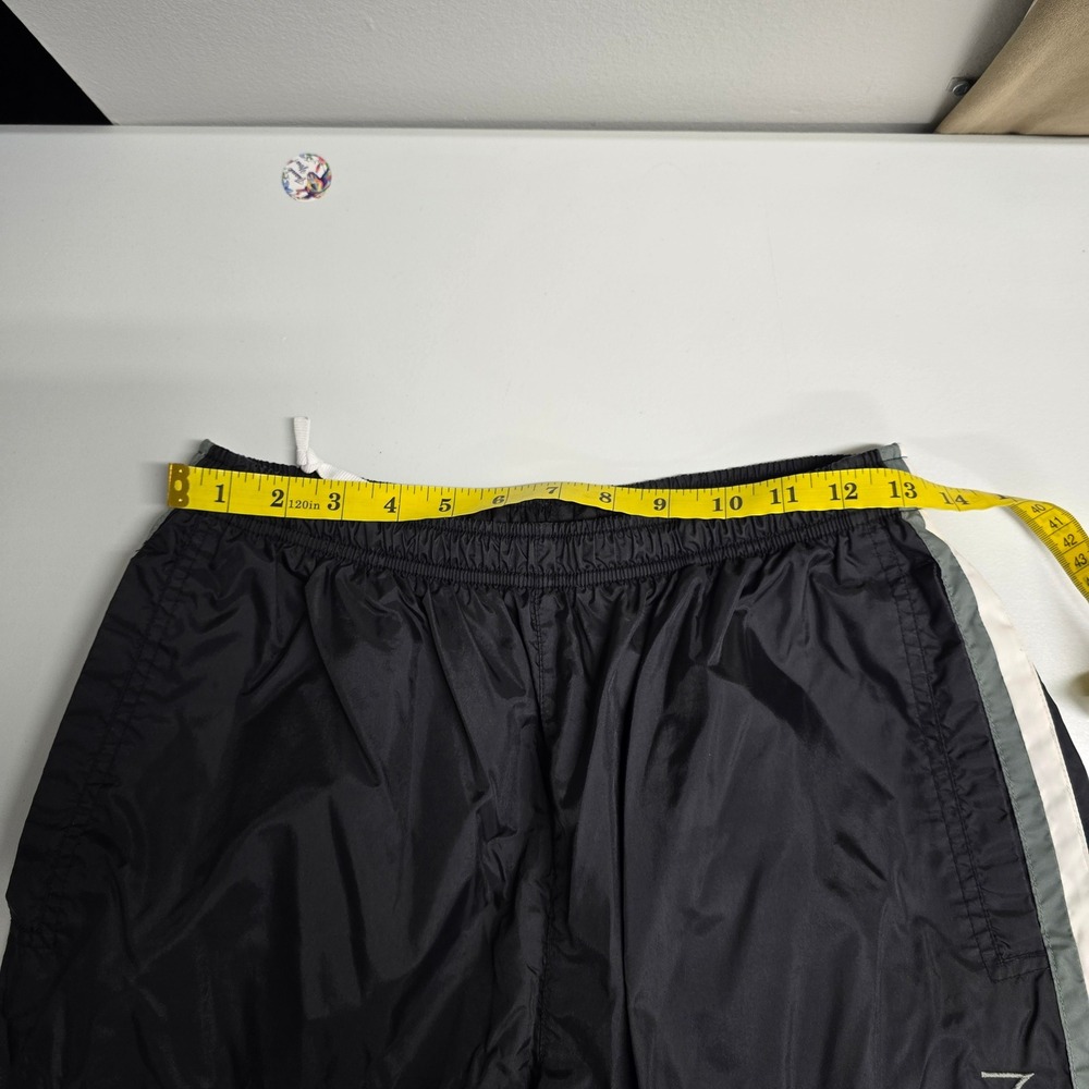 Vintage Nike Track Pants Men's Size M Black Side Stripe Windbreaker Ankle‎ Zip - Picture 9 of 13